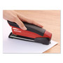 Bostitch InPower One-Finger 3-in-1 Desktop Stapler with Antimicrobial Protection, 20-Sheet Capacity, Red/Black