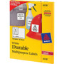 Avery Durable Permanent ID Labels with TrueBlock Technology, Laser Printers, 2 x 2.63, White, 15/Sheet, 50 Sheets/Pack