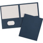Avery Two-Pocket Folder, 40-Sheet Capacity, 11 x 8.5, Dark Blue, 25/Box