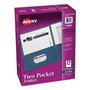 Avery Two-Pocket Folder, 40-Sheet Capacity, 11 x 8.5, Dark Blue, 25/Box