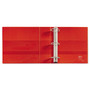 Avery Heavy-Duty View Binder with DuraHinge and Locking One Touch EZD Rings, 3 Rings, 3" Capacity, 11 x 8.5, Red