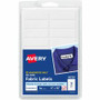 Avery No-Iron Fabric Labels - Waterproof - 1/2" Widthss x 1 3/4" Length - Permanent Adhesive - Rectangle - Matte - White - AVE40720