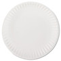 AJM Packaging Corporation White Paper Plates, 9" dia, 100/Pack, 10 Packs/Carton (AJMPP9GREWH) View Product Image