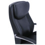 La-Z-Boy Commercial 2000 Big/Tall Executive Chair, Lumbar, Supports 400 lb, 20.25" to 23.25" Seat Height, Black Seat/Back, Silver Base