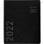 AT-A-GLANCE Contemporary Monthly Planner, Premium Paper, 11 x 9, Black Cover, 12-Month (Jan to Dec): 2025