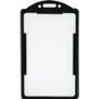 Advantus ID Card Holder - Support 2.13" x 3.38" Media - Vertical - Black