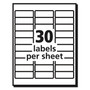 Avery Matte Clear Easy Peel Mailing Labels w/ Sure Feed Technology, Laser Printers, 1 x 2.63, Clear, 30/Sheet, 50 Sheets/Box
