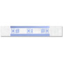 ICONEX SecurIT Currency Straps - $100 Denomination - Sturdy, Color Coded, Adhesive - Kraft Paper - Blue