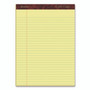 Ampad Gold Fibre Writing Pads, Wide/Legal Rule, 50 Canary-Yellow 8.5 x 11.75 Sheets, 4/Pack