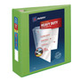 Avery Heavy-Duty View Binder with DuraHinge and Locking One Touch EZD Rings, 3 Rings, 3" Capacity, 11 x 8.5, Chartreuse