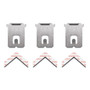 3M Claw Drywall Picture Hanger, Stainless Steel, 45 lb Capacity, 3 Hooks and 3 Spot Markers