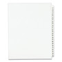 Avery Preprinted Legal Exhibit Side Tab Index Dividers, Avery Style, 25-Tab, 51 to 75, 11 x 8.5, White, 1 Set, (1332)