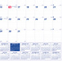 Brownline Twin-Wirebound Wall Calendar, One Month per Page, 8 x 11, White Sheets, 12-Month (Jan to Dec): 2025