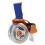 Duck Bladesafe Bladesafe Antimicrobial Tape Gun with One Roll of Tape, 3" Core, For Rolls Up to 2" x 60 yds, Orange (DUC1078566) View Product Image