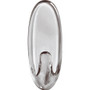 Command Clear Hooks and Strips, Medium, Plastic, 2 lb Capacity, 6 Hooks and 12 Strips/Pack