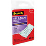 Scotch Self-Sealing Laminating Pouches, 9.5 mil, 3.88" x 2.44", Gloss Clear, 25/Pack (MMMLS851G) View Product Image