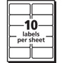 Avery Matte Clear Easy Peel Mailing Labels w/ Sure Feed Technology, Laser Printers, 2 x 4, Clear, 10/Sheet, 50 Sheets/Box (AVE5663) View Product Image