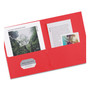 Avery Two-Pocket Folder, 40-Sheet Capacity, 11 x 8.5, Red, 25/Box (AVE47989) View Product Image