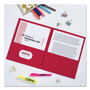 Avery Two-Pocket Folder, 40-Sheet Capacity, 11 x 8.5, Red, 25/Box (AVE47989) View Product Image