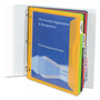 C-Line Binder Pocket With Write-On Index Tabs, 9.88 x 11.38, Assorted, 5/Set