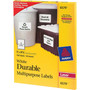 Avery Durable Permanent ID Labels with TrueBlock Technology, Laser Printers, 5 x 8.13, White, 2/Sheet, 50 Sheets/Pack