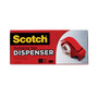 Scotch Compact and Quick Loading Dispenser for Box Sealing Tape, 3" Core, For Rolls Up to 2" x 60 yds, Red (MMMDP300RD) View Product Image