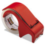 Scotch Compact and Quick Loading Dispenser for Box Sealing Tape, 3" Core, For Rolls Up to 2" x 60 yds, Red