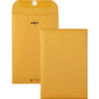 Quality Park Clasp Envelope, 28 lb Bond Weight Kraft, #55, Square Flap, Clasp/Gummed Closure, 6 x 9, Brown Kraft, 100/Box (QUA37855) View Product Image
