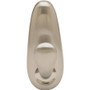 Command Adhesive Mount Metal Hook, Large, Brushed Nickel Finish, 5 lb Capacity, 1 Hook and 2 Strips/Pack