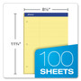 Ampad Double Sheet Pads, Pitman Rule Variation (Offset Dividing Line - 3" Left), 100 Canary-Yellow 8.5 x 11.75 Sheets View Product Image