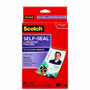 Scotch Self-Laminating ID Clip-Style Pouches - Support 4" x 2.80" Media - Horizontal - Clear