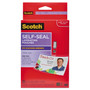 Scotch Self-Sealing Laminating Pouches, 12.5 mil, 2.31" x 4.06", Gloss Clear, 25/Pack (MMMLS852G) View Product Image