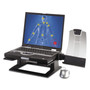 3M Adjustable Notebook Riser, 13" x 13" x 4" to 6", Black, Supports 20 lbs (MMMLX500) View Product Image