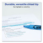 Avery HI-LITER Desk-Style Highlighters, Light Blue Ink, Chisel Tip, Light Blue/Black Barrel, Dozen