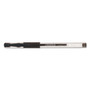 Universal Comfort Grip Gel Pen, Stick, Medium 0.7 mm, Black Ink, Clear Barrel, Dozen (UNV39510) View Product Image