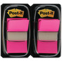 Post-it Flags Standard Page Flags in Dispenser, Bright Pink, 50 Flags/Dispenser, 2 Dispensers/Pack