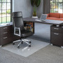 Deflecto EconoMat Chair Mat - Carpeted Floor - 60" Length x 46" Width x 0.063" Thickness - Rectangular - Polycarbonate - Clear