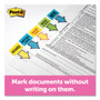 Post-it Flags Page Flags in Dispenser, "Sign Here", Yellow, 200 Flags/Dispenser