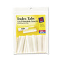 Avery Index Tabs with Printable Inserts - Print-on Tab(s) - 2" Tab Height - Self-adhesive, Permanent - Clear Plastic Tab(s)