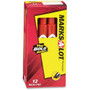 Avery MARKS A LOT Large Desk-Style Permanent Marker, Broad Chisel Tip, Red, Dozen (8887) View Product Image