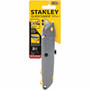Stanley Quick-Change Utility Knife - 3 Blade - 6" Cutting Length - 0.8" Height x 3" Width x 8.5" Length - Heavy Duty, Retractable - Black, Silver