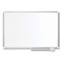 MasterVision Ruled Magnetic Steel Dry Erase Planning Board, 48" x 36", White Surface, Satin Aluminum Frame