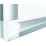 MasterVision Ruled Magnetic Steel Dry Erase Planning Board, 48" x 36", White Surface, Satin Aluminum Frame