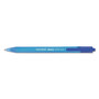 Paper Mate InkJoy 100 RT Ballpoint Pen, Retractable, Medium 1 mm, Blue Ink, Translucent Blue Barrel, Dozen (PAP1951253) View Product Image