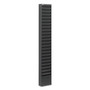 Safco Steel Magazine Rack, 23 Compartments, 10w x 4d x 65.5h, Black