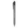 Paper Mate InkJoy 100 RT Ballpoint Pen, Retractable, Medium 1 mm, Black Ink, Smoke/Black Barrel, Dozen