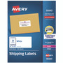 Avery White Shipping Labels-Bulk Packs, Inkjet/Laser Printers, 2 x 4, White, 10/Sheet, 250 Sheets/Box