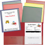 C-Line Classroom Connector Pocket Folder - 2 Internal Pocket(s) - Red, Orange, Yellow, Green, Blue, Purple