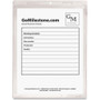 C-Line Clear Vinyl Shop Ticket Holders, Both Sides Clear, 15 Sheets, 8.5 x 11, 50/Box