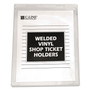 C-Line Clear Vinyl Shop Ticket Holders, Both Sides Clear, 15 Sheets, 8.5 x 11, 50/Box